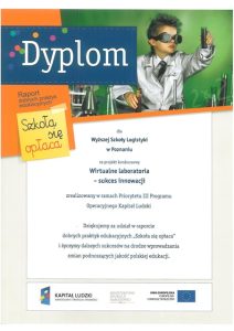 news_Dyplom wyróżnienie WL-SI na www